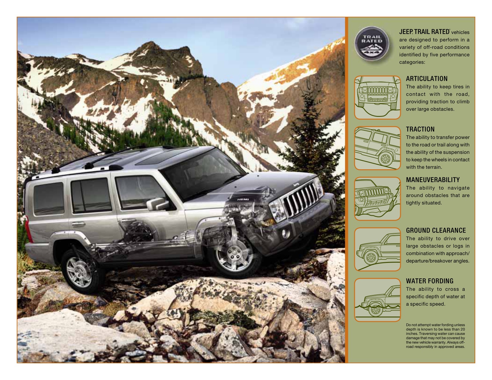 2008 Jeep Commander Brochure Page 27